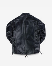 Japanese Horsehide Rider’s Jacket - Black (Tea-Core Dyed)