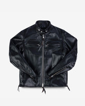 Japanese Horsehide Rider’s Jacket - Black (Tea-Core Dyed)