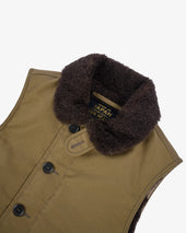Whipcord N1 Deck Vest - Khaki