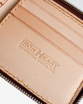 Zip-Secured Shell Cordovan Wallet - Oxblood