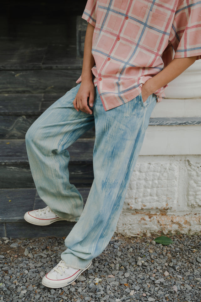 Straight Fit Brushed Trousers