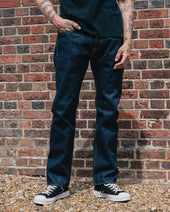 21/23oz Ultra Heavy Raw Selvedge Denim Slim Tapered Cut Jeans - Indigo