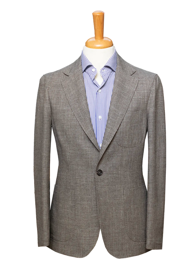 Grey Textured Overshirt Jacket