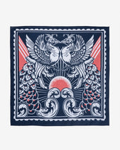 Felix Green Organic Cotton "Hera and Juno II" Bandana - Navy