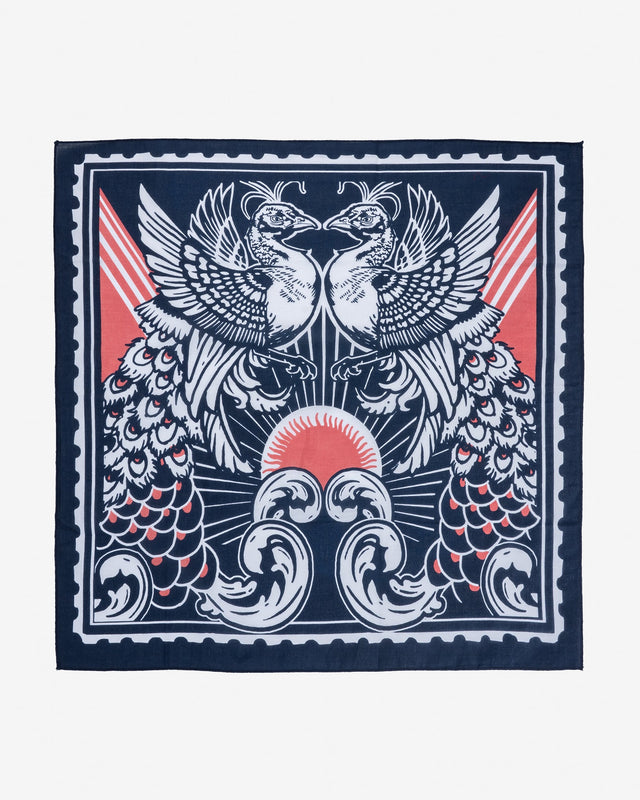 Felix Green Organic Cotton "Hera and Juno II" Bandana - Navy