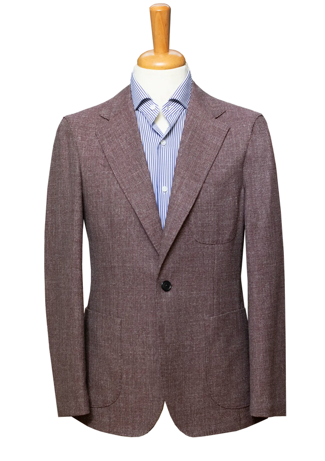 Bordeaux Textured Overshirt Jacket