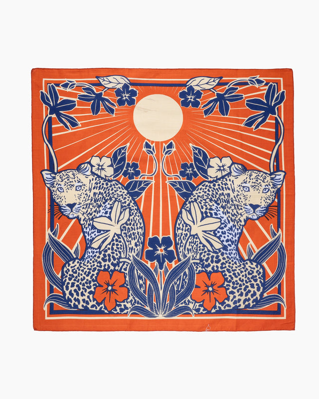Felix Green Organic Cotton "Ochre Oasis" Bandana - Orange