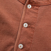 13 Ounce Henley L/S Rust