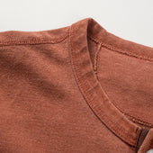 13 Ounce Henley L/S Rust