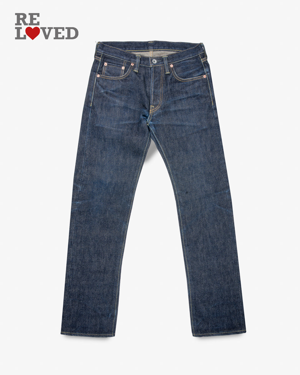 21oz Selvedge Slim Tapered Cut Jeans Tag 31 Hemmed To 33 5