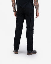 14oz Selvedge Denim Cargo Pants - Black/Black