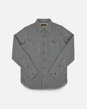 12oz Hickory Stripe Work Shirt - Indigo