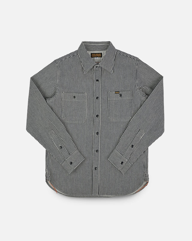 12oz Hickory Stripe Work Shirt - Indigo