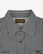 12oz Hickory Stripe Work Shirt - Indigo
