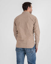 10oz Selvedge Chambray Western Shirt - Khaki
