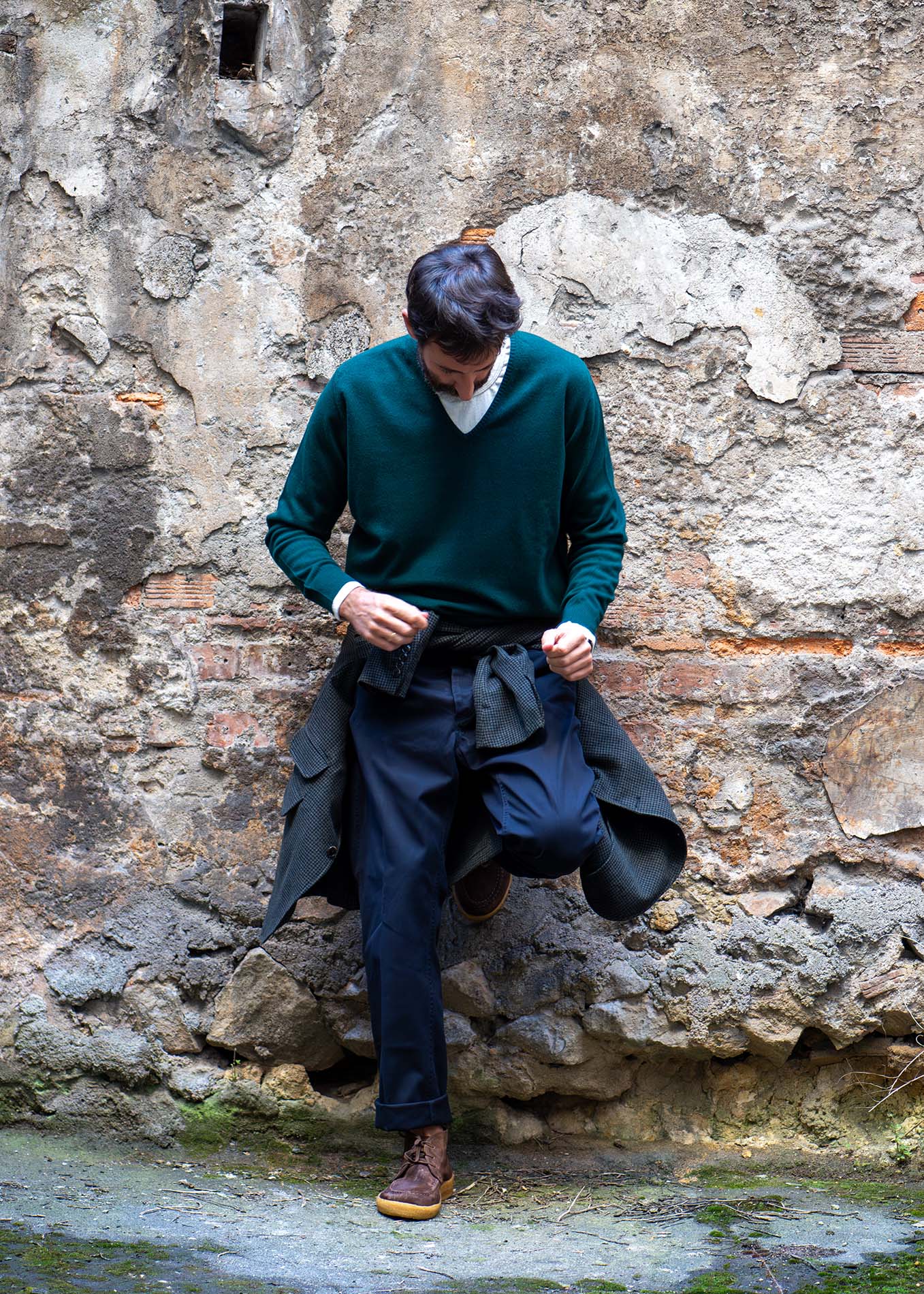 V Neck Geelong Lambswool Knitwear