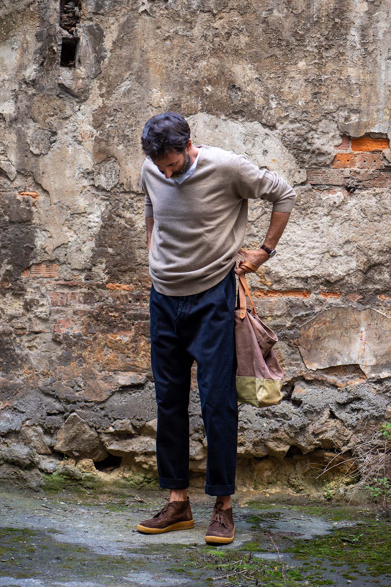V Neck Geelong Lambswool Knitwear
