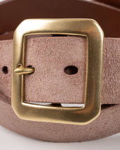 OGL Single Prong Garrison Buckle Leather Belt - Rough Out Brown