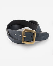 OGL Single Prong Garrison Buckle Leather Belt - Rough Out Black
