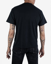6.5oz Loopwheel Crew Neck T-Shirt with longer body - Black