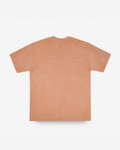UTILITEES - 5.5oz Loopwheel Crew Neck T-Shirt - Hand Dyed Peach