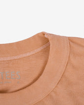 UTILITEES - 5.5oz Loopwheel Crew Neck T-Shirt - Hand Dyed Peach