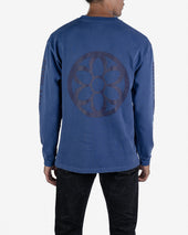 GOOD ART HLYWD Heavyweight Long Sleeve Crew Neck T-Shirt - Cobalt Blue