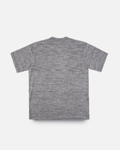 6.5oz Loopwheel Crew Neck T-Shirt with longer body - Light Grey
