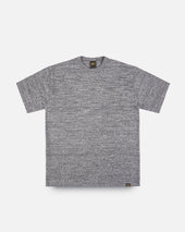 6.5oz Loopwheel Crew Neck T-Shirt with longer body - Grey