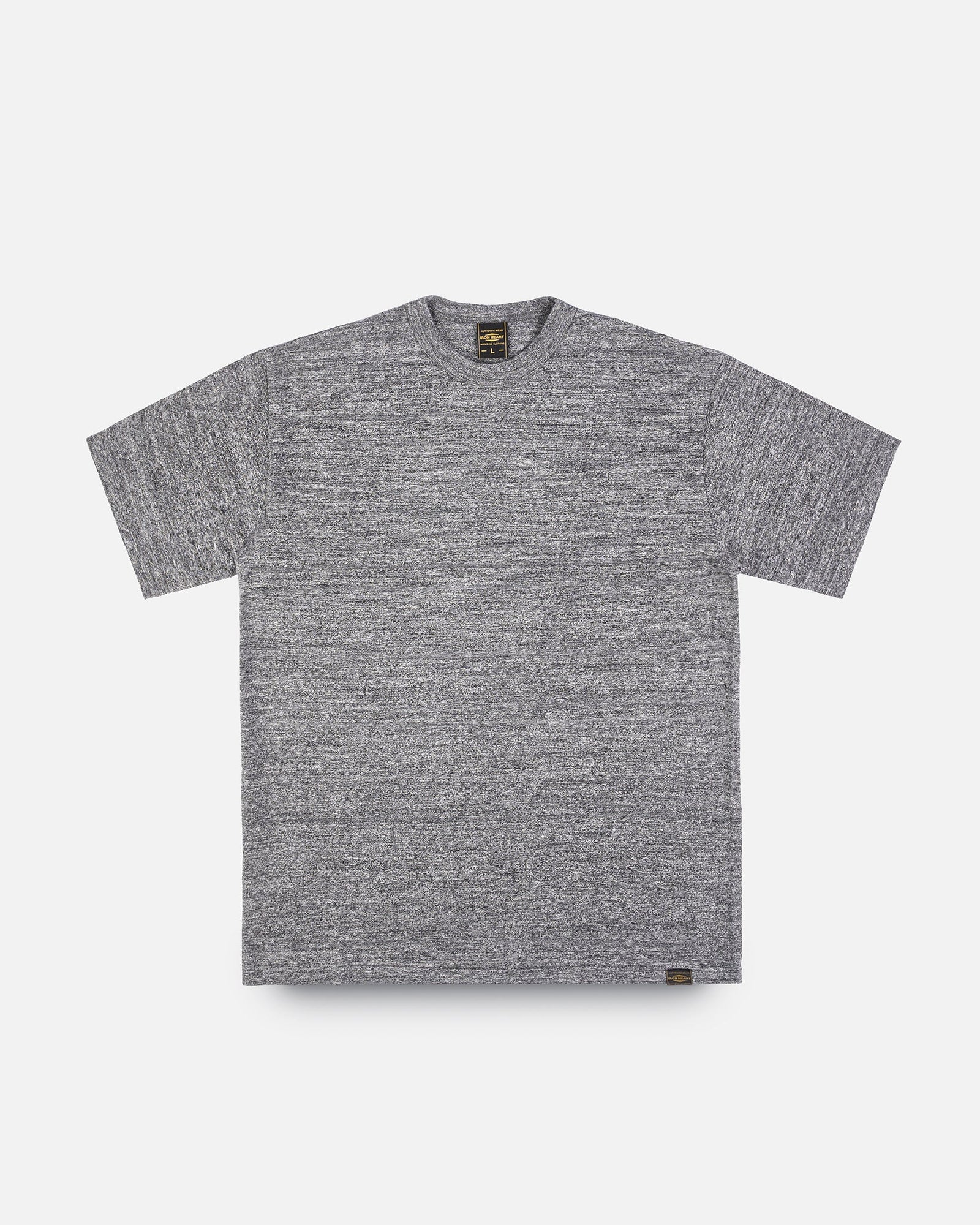 6.5oz Loopwheel Crew Neck T-Shirt with longer body - Light Grey