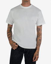 6.5oz Loopwheel Crew Neck T-Shirt with longer body - White