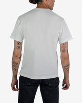 6.5oz Loopwheel Crew Neck T-Shirt with longer body - White