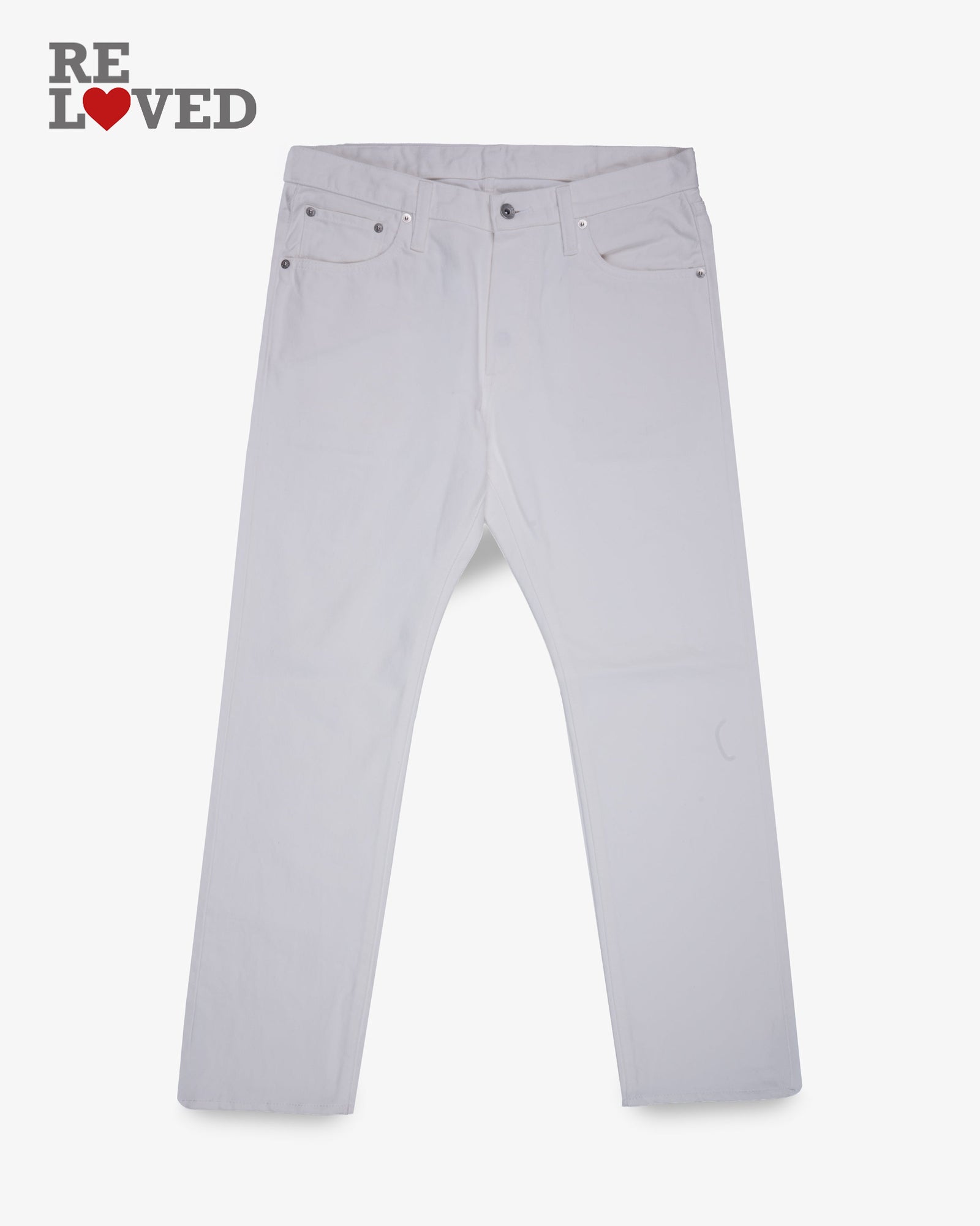 13 5oz Denim Slim Tapered Cut Jeans Tag 34 Hemmed To 28 5