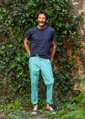 Turquoise Popelin Tomi Trousers