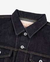 19oz Left-Hand Twill Selvedge Denim Type III Jacket - Indigo