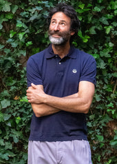 Navy Pique Polo Shirt SS26