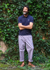 Lilac Cotton Army Trousers SS26