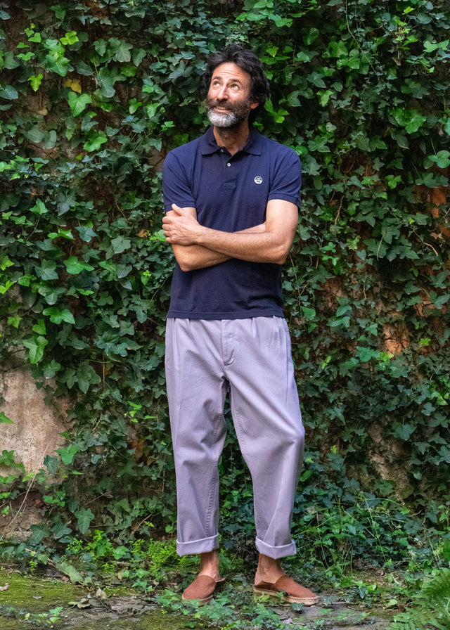 Lilac Cotton Army Trousers SS26