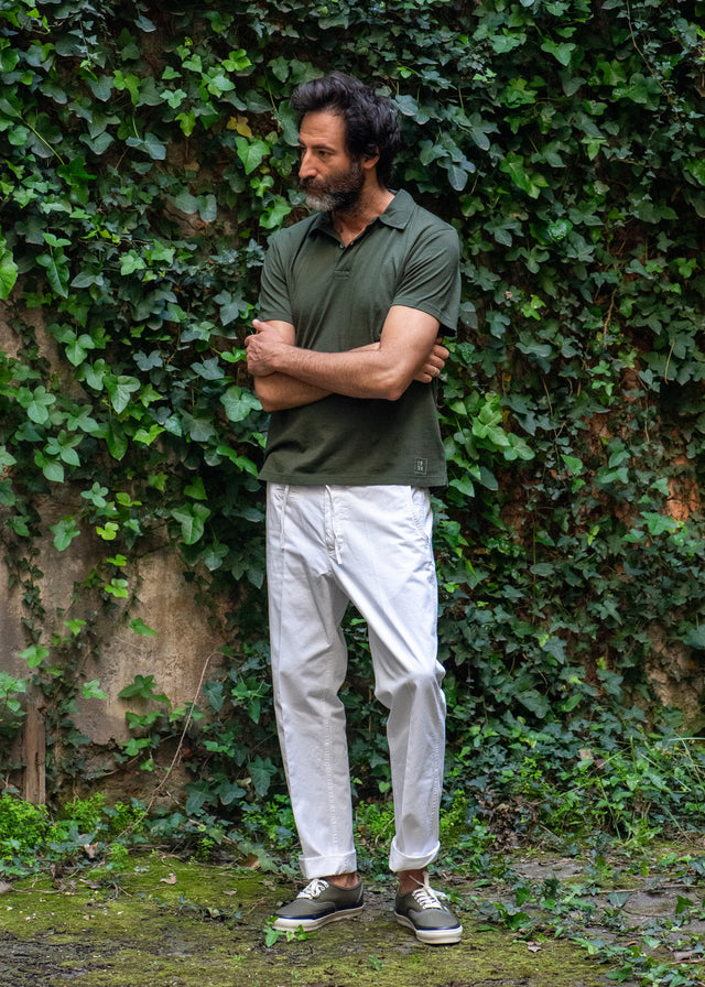Dark Green Soft Cotton Polo Shirt