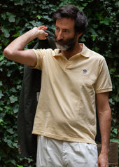 Yellow Pique Polo Shirt SS26