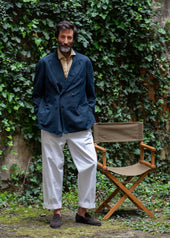 White Cotton Army Trousers SS26