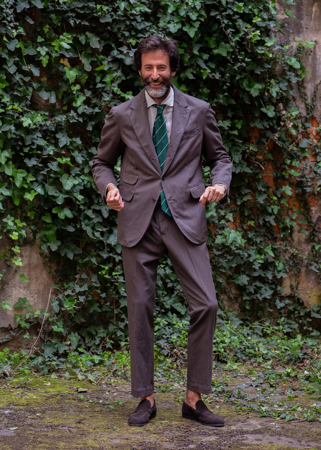 Taupe Cotton-Linen Kennedy Jacket