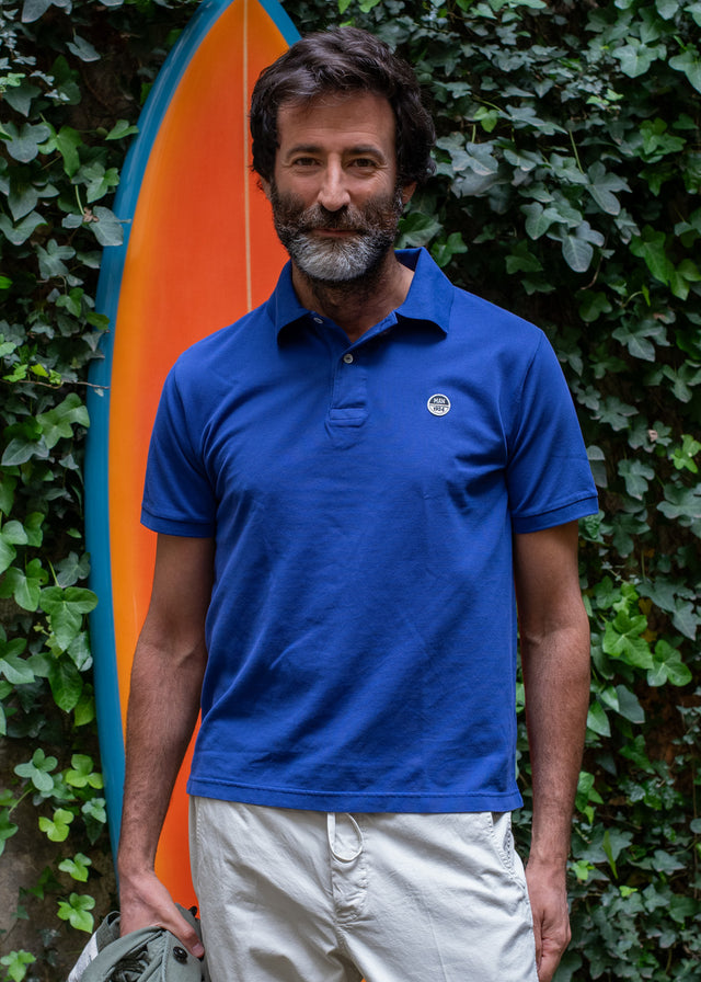 Royal Blue Pique Polo Shirt SS26