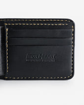 Slimline Small Shell Cordovan Wallet - Navy
