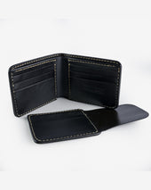Slimline Small Shell Cordovan Wallet - Navy