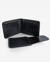 Slimline Small Shell Cordovan Wallet - Navy