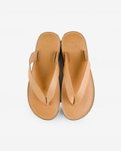 OGL X Dr. Sole Leather Thong Sandals - Natural
