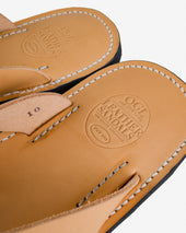 OGL X Dr. Sole Leather Thong Sandals - Natural