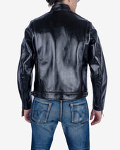 Japanese Horsehide Double Motorcycle Jacket - Black