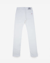 13.5oz Denim Slim Straight Cut Jeans - White